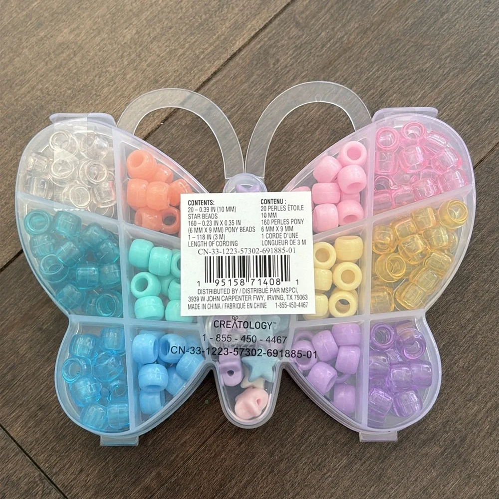 CREATOLOGY Kid’s Bead Kit with Tray, Bracelet Jewellery Making, Arts Crafts - Picture 9 of 14